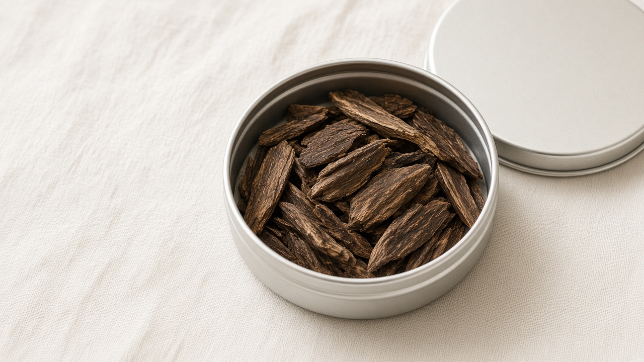 Open bakhoor tin